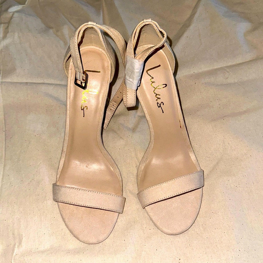 Nude/Cream heels, size 8